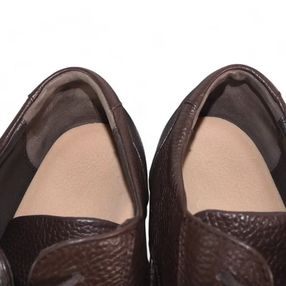 Apex Lexington Moc Toe Dress Oxfords Brown Leather LT910M‎ Men's 12 XW